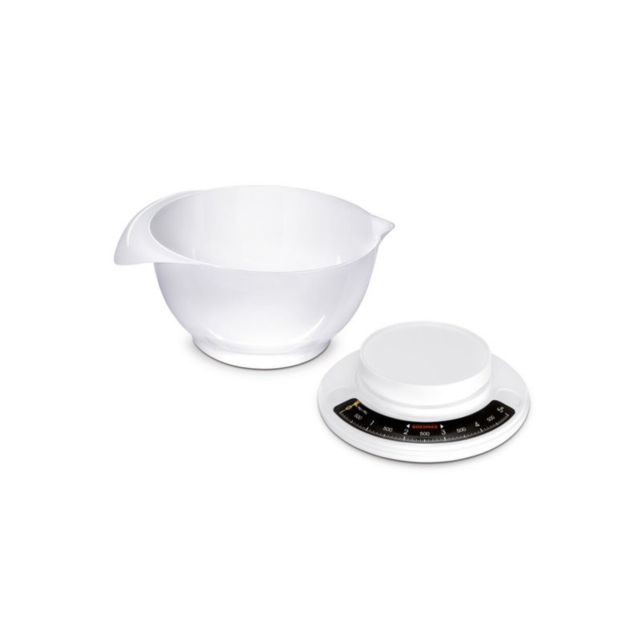 Cantar pentru bucatarie, Leifheit, Soehnle Culina, 26.5 x 26.5 x 18 cm, plastic, alb - imagine 5